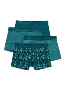 Tchibo - 4 boxerals&oacute;, z&ouml;ld nyomott mint&aacute;s