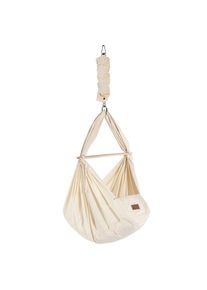 Schmusewolke Federwiege, Beige, Holz, Metall, Textil, Buche, 30x147x137 cm, wendbar,Deckenmontage m&ouml;glich, Feder mit Sicherheitsseil, Babym&ouml;bel & Kinderm&ouml;bel, Babyzimmer, Babybetten, Stubenwagen & Babywiegen