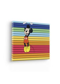 Leinwandbild Komar "Mickey Band of Color - Gr&ouml;&szlig;e 30 x 40 cm", bunt (farbe bild(er): bunt), B:30cm, Massivholz, Papier, Bilder, Leinwandbild, Keilrahmenbild mi Echtholzrahmen