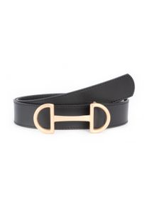 Lederg&uuml;rtel BA98-Cologne "BA98-Cologne G&uuml;rtel", Damen, Gr. 100, schwarz (schwarz, gold), Obermaterial: 100% Lammleder LEL., uni, G&uuml;rtel Lederg&uuml;rtel, handgefertigt