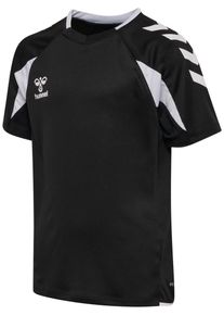 Trainingsshirt Hummel "hmlCORE 2.0 JERSEY S/S KIDS", M&auml;dchen, Gr. 164, schwarz, wei&szlig;, Obermaterial: 100% Polyester, normal, Rundhals, Shirts Trainingsshirt, f&uuml;r Kinder, mit Rundhalsausschnitt, Kurzarm-Design, schnell trocknend