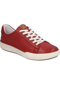 Josef Seibel, Damen, Sneaker &raquo;Claire 01, rot&laquo;, rot, 38, Elegantes Kalbsleder f&uuml;r edlen Look