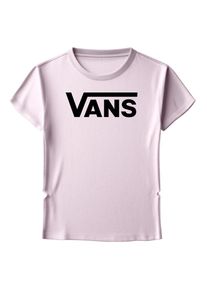 T-Shirt Vans "FLYING V CREW SS TEE", Damen, Gr. S, rosa (pale petal), Obermaterial: 100% Baumwolle, normal, Rundhals, Shirts T-Shirt, mit Kurzarm, sportlicher Stil, aus Baumwolle, normale Schnittform