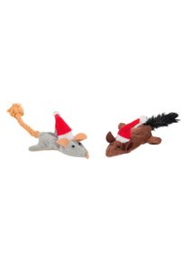 Karlie Weihnachtspielzeug Knistermaus (Pl&uuml;schspielzeug Katze), Katzenspielzeug