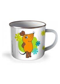 Tr&ouml;tsch Tr&ouml;tsch Die Maus Emaille Becher, Tasse, Mehrfarbig