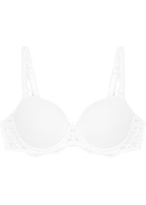 Triumph, T-Shirt-BH &raquo;Amourette Charm&laquo; sch&ouml;ner Mix aus glattem Jersey und zarter Stretch-Spitze, WHITE, 95 - Cup E