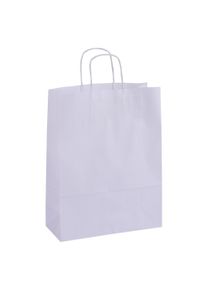 Agipa, Verpackungsmaterial, Papiertragetasche - aus Kraftpapier, gro&aacute;, wei&aacute; (1 Stk.)