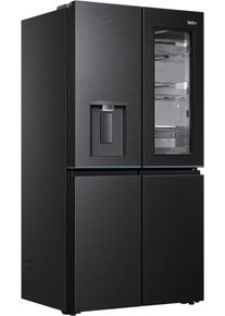 Haier Multi Door "HCW99F18DHMB", Energieeffizienz: D, silber (schwarz), B:90,5cm H:182,5cm T:73,8cm, K&uuml;hlschr&auml;nke, Multi Door