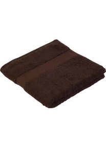 G&ouml;zze Handt&uuml;cher G&Ouml;ZZE "New York", braun (mocca), B:50cm L:100cm, Frottier, Obermaterial: 100% Baumwolle, Handt&uuml;cher, Handt&uuml;cher, im Set, moderne Uni-Farben, mit strukturierter Borte, reine Baumwolle