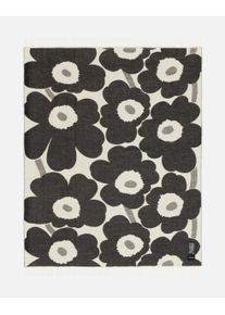 Wohndecke Marimekko "UNIKKO", schwarz-wei&szlig; (wei&szlig;, schwarz), B:130cm L:180cm, Baumwolle, Wolle, Wohndecken, Wohndecke, 130x180 cm