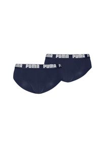 Slip Puma "Puma MEN EVERYDAY BRIEFS", Herren, Gr. S, schwarz-wei&szlig; (navy, wei&szlig;), Jersey, Obermaterial: 95% Baumwolle, 5% Elasthan, eng, Unterhosen Slip, mit Logobund