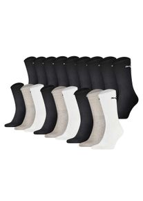 Kurzsocken Puma "Socken 18er Pack", Damen, Gr. 43-46, bunt (schwarz, mehrfarbig), Obermaterial: 74% Baumwolle CO. 21% Polyester PES. 3% Polyamid PA. 2% Elasthan EL., Socken Kurzsocken