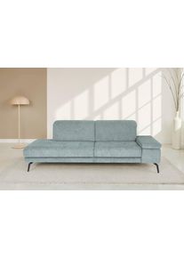 Recamiere DIE PLANBAR "MP-IN20126 mit Federkern-Polsterung", grau (ocean), B:230cm H:82cm T:115cm, 100% Polyester, Sofas, Recamiere, mit Kopfteilverstellung, wahlweise mit Drehsitz-Funktion