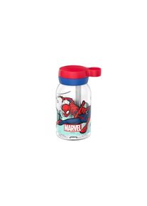 Trinkflasche Mepal "Trinkflasche mit Trinkhalm Campus 450 ml", rot (spiderman), H:15,5cm, Trinkflaschen, Trinkflasche, Sp&uuml;lmaschinengeeignet