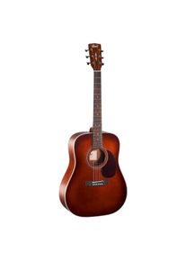 Cort Guitars Cort Earth 70 Brown (Akustik Gitarre, Mahagoni, Ovangkol, PPS, Sitka-Fichte), Gitarre, Braun, Bronze