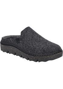Hausschuh Josef Seibel "Carmaux 01, anthrazit", Damen, Gr. 38, grau (anthrazit), Obermaterial: 100% Textilmaterial TEXMAT., Schuhe Hausschuh