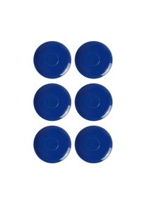 Ritzenhoff & Breker Untertasse RITZENHOFF & BREKER "Kaffeeuntertassen Doppio &oslash; 16 cm 6er Set", blau (indigo blau), Speiseteller, Untertasse