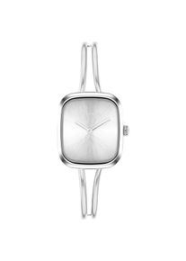 Quarzuhr Calvin Klein "CK ADORE BANGLE", silber (silberfarben), Armbanduhren, Damen, Quarzuhr, Armbanduhr, Damenuhr, Edelstahlarmband, analog