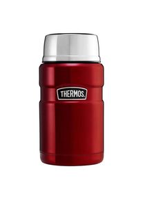Thermos Termos na jedzenie z łyżką i kubkiem - czerwony, Thermoskanne, Rot