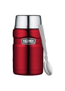 Thermos Termos na jedzenie z łyżką i kubkiem - czerwony, Thermoskanne, Rot