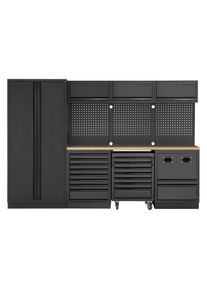 Kraftwerk, Werkstattschrank, MOBILIO BLK Kombi Lochwand Buche (295.50 cm, 200 cm)