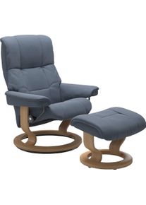 Relaxsessel stressless "Mayfair", blau (sparrow blau paloma), B:75cm H:99cm T:73cm, Leder BATICK: BATICK ist ein leicht korrigiertes, durchgef&auml;rbtes und genarbtes M&ouml;belleder, bei dem die meisten Unebenheiten und Spuren in der Regel entfernt wurden.;Leder PALOMA: PALOMA ist ein durchgef&auml;rbtes Semianilin-M&ouml;belleder mit nat&uuml;rlicher Narbung.;ROHLEDER Stoff Q2 FARON: Ein fester zuverl&auml;ssiger Boucl&eacute; mit