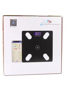 Lean Toys, Personenwaage, Elektronische Personenwaage Smart Bluetooth Funktion BMI BMR Anwendung