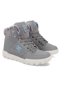 Schn&uuml;rboots DC Shoes "Manteca 4", Damen, Gr. 8,5(40), grau (grau, grau), Obermaterial:96.97% Leder, 2.16% Synthetikmaterial, 0.87% Textil., Schuhe Schn&uuml;rboots