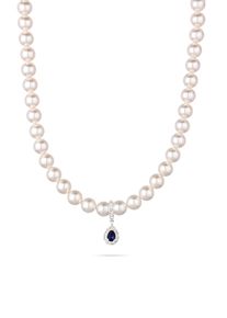 Silberkette Elli "Halskette mit Perlen von Swarovski(R) 925 Sterling Silber" Gr. 41, silber, Halsketten, Damen, Silber 925 (Sterlingsilber), Silberkette