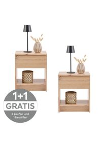 P & B , Eiche Artisan , Holzwerkstoff , 1 Schublade(n) Schubladen , 40x48x30 cm ,
