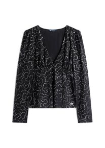 Tommy Jeans Kvinnor Blus svart / silver Storlek XS