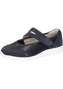 Waldl&auml;ufer Waldl&auml;ufer, Damen, Riemchenballerina &raquo;M-IRA Soft&laquo; Slipper, Komfortschuh, Orthotritt-Funktion, Spezialweite M, dunkelblau, 3,5 (36), Ballerina in der 