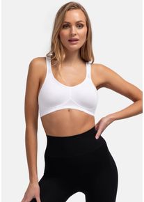 Sport-BH Dorina "FLEX", Damen, Gr. 85, Cup C, wei&szlig;, Obermaterial: 75% Polyamid, 15% Polyester, 10% Elasthan, unifarben, bequem, BHs Sport-BH, mit atmungsaktiven Mesh-Tr&auml;gern