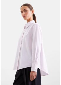 Hemdbluse Seidensticker, Damen, Gr. 4XL (48), pink, 100% Baumwolle, gestreift, regular fit, ohne Ausschnitt, Blusen Hemdbluse, 1/1 Kragen Gestreift