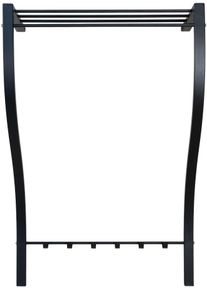 Garderobenleiste SPINDER DESIGN "CARVE", schwarz, B:75cm H:113cm T:29cm, Metall, Garderobenhalter, Garderobenleiste, Breite 75 cm