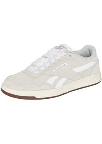 Sneaker Reebok CLASSIC "REEBOK COURT ADVANCE", Damen, Gr. 42,5, beige (ftwrwei&szlig;, elementalpink, gum), Leder, Schuhe Sneaker