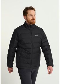 Daunenjacke Jack Wolfskin "WILD PASS DOWN JKT M RDS", Herren, Gr. L (52), schwarz, Obermaterial: 100% Polyester. F&uuml;llung: 90% Daunen, 10% Sonstige Fasern. Futter: 100% Polyester, Jacken Daunenjacke, mit warmer Daunenf&uuml;llung, wind- und wasserabweisend, aus Polyester