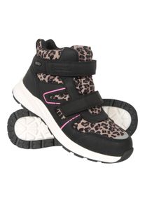 Mountain Warehouse Jupiter Adaptieve Wandelschoenen met luipaardprint voor kinderen/Kinderen (Zwart/roze)