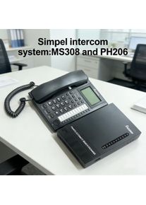 Special customer Excelltel Mini PABX MS+308 pbx System Telephone Exchange and 1 pcs PH208 display telephone