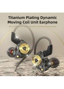 QKZ AK3 FiLe Wired Headphones Passive Noise Cancelling In Ear Monitor Earbuds Stereo Gaming Earphone With Mic For Android Phone