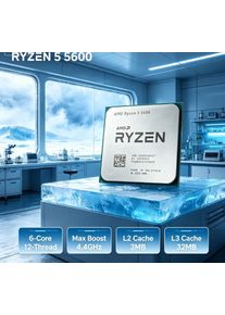 Content Creation Multithread Processor AMD R5 5600 Zen3 6C12T 32MB Cache 3.5GHz AM4 Desktop CPU For Video Editing Without Cooler