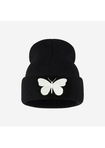 Cute Butterfly Embroidered Knit Hat for Girls Ages 1&ndash;3&mdash;Soft and Warm Children&rsquo;s Hat,Perfect for Park Outings as a Birthday Gift