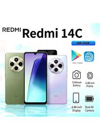 Redmi 14C Official Authentic Model Mobile Phone 2026 8+256GB High Storage Powerful Performance Redmi Series for Unmatched Usage
