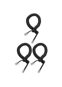3Pcs Telephone Cord Coiled Cable for Landline Phones Flexible Stretchable Comfortable Lightweight No Noise No
