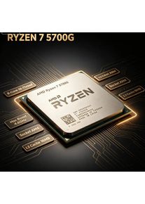 AMD Ryzen 7 5700G Socket AM4 Desktop CPU 8 Core 16 Thread 4.6GHz 16MB L3 Cache R7 5700G Brand New Without Package
