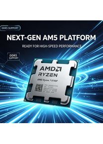 AMD R7 8700F High Performance Processor Ryzen 7 8700F 4nm Zen4 16MB L3 Cache 65W AM5 Gaming Tray CPU Not Include Fan