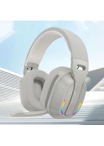 B500 RGB Wireless Gaming Headphones with 5.4 60H Combined Playtime 40mm Speaker Units Clear Call Ergonomic Design