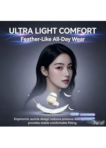 New Bluetooth 6.0 In Ear Wireless Earbuds HiFi Stereo Active Noise Reduction Ultra Long Battery Life Dual Ear Sports Running Wat