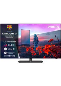 Philips OLED-Fernseher "55OLED811/12", Energieeffizienz: G, schwarz, 55 &Prime;, Fernseher, OLED-Fernseher