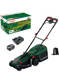 Bosch Home and Garden Akkurasenm&auml;her BOSCH HOME & GARDEN "ROTAK18V-32", gr&uuml;n (wei&szlig;, neutral), Rasenm&auml;her, Akkurasenm&auml;her, 3-in-1-M&auml;her f&uuml;r kleine bis mittelgro&szlig;e Rasenfl&auml;chen